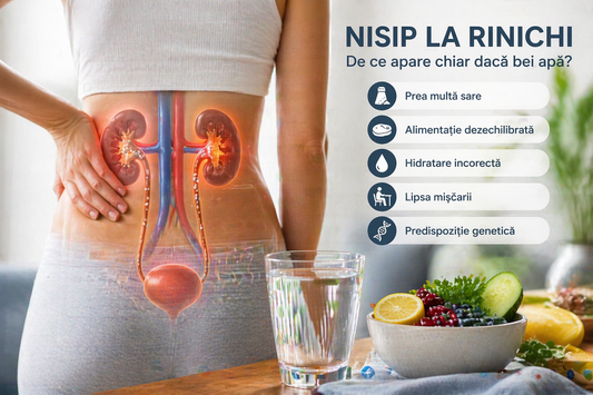Nisip la rinichi ilustratie- formare cristale si eliminarea nisipului renal