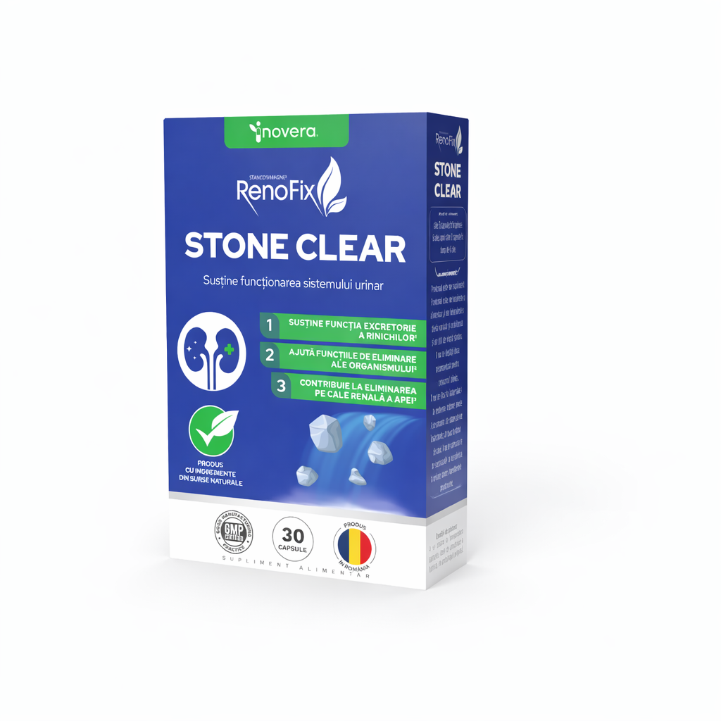 Renofix Renofix STONE CLEAR- Suport pentru eliminarea pietrelor la rinichi si ...
